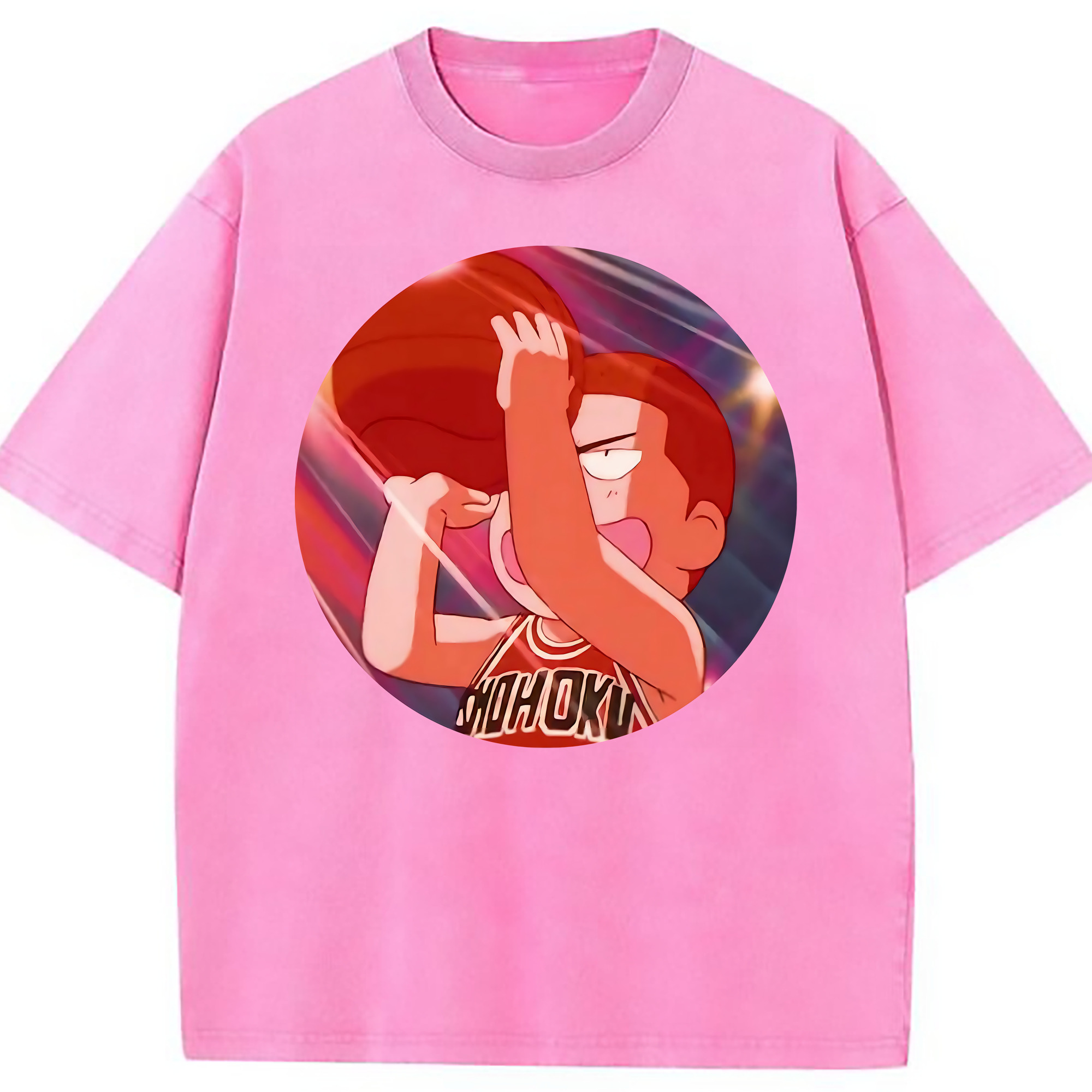 （画像用） SLAM DUNK／スラムダンク 綿100% ヴィンテージ風 半袖Tシャツ（フロントプリント）